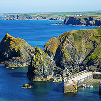 Buy canvas prints of mullion cove cornwall by Kevin Britland