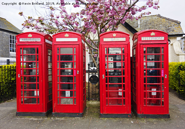 red telephone boxes  Picture Board by Kevin Britland
