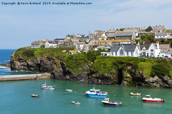The quaint cornish fishing village of port isaac i Picture Board by Kevin Britland