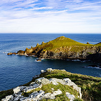 Buy canvas prints of The rumps near Polzeath Cornwall by Kevin Britland