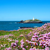 Buy canvas prints of godrevy lightouse cornwall by Kevin Britland