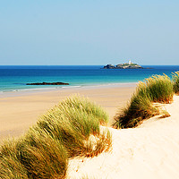 Buy canvas prints of gwithian beach cornwall by Kevin Britland