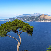 Buy canvas prints of view from capri italy by Kevin Britland