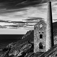 Buy canvas prints of old tin mine cornwall by Kevin Britland