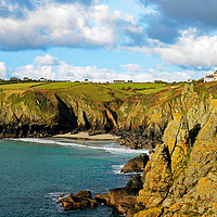 Buy canvas prints of housel bay cornwall by Kevin Britland