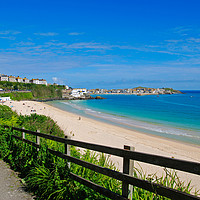 Buy canvas prints of porthminster beach st ives by Kevin Britland