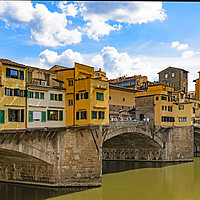 Buy canvas prints of ponte vecchio florence by Kevin Britland