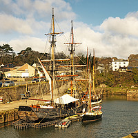 Buy canvas prints of Charlestown Harbour Cornwall by Kevin Britland