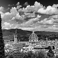 Buy canvas prints of rooftops of florence italy by Kevin Britland