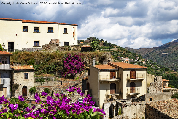 Savoca Sicily Picture Board by Kevin Britland