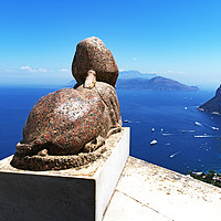 Buy canvas prints of view from anacapri italy by Kevin Britland