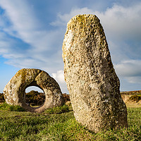 Buy canvas prints of Men an Tol Cornwall by Kevin Britland