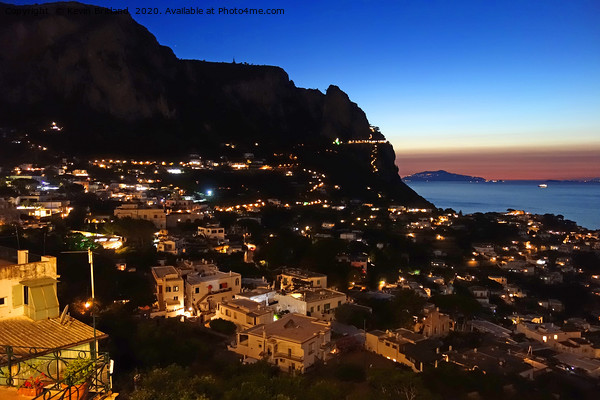 capri sunset italy Picture Board by Kevin Britland