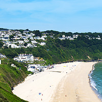 Buy canvas prints of carbis bay st ives cornwall by Kevin Britland