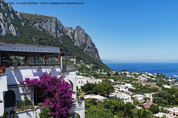 The island of Capri Italy Picture Board by Kevin Britland