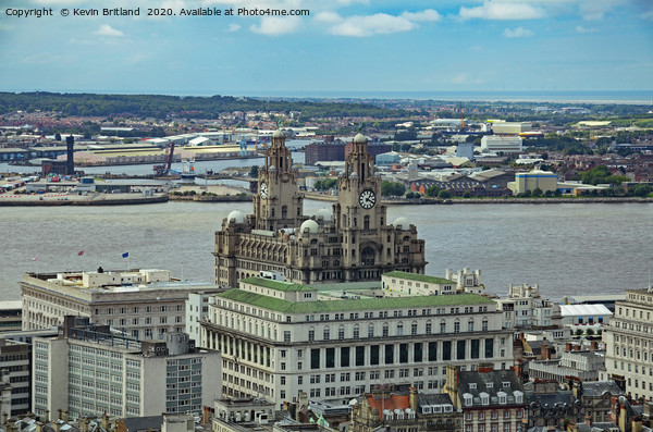 Liverpool skyline Picture Board by Kevin Britland