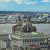 Buy canvas prints of Liverpool skyline by Kevin Britland