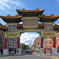 Buy canvas prints of chinese arch Liverpool by Kevin Britland
