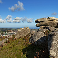 Buy canvas prints of carn brea cornwall by Kevin Britland