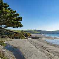 Buy canvas prints of pendower beach cornwall by Kevin Britland