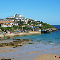 Buy canvas prints of towan beach newquay by Kevin Britland