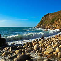 Buy canvas prints of cot cove cornwall by Kevin Britland