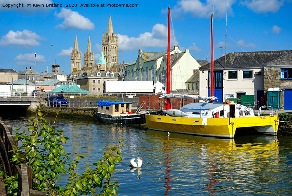 down by the river in truro cornwall Picture Board by Kevin Britland