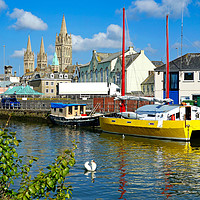 Buy canvas prints of down by the river in truro cornwall by Kevin Britland