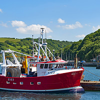 Buy canvas prints of cornish fishing boat by Kevin Britland