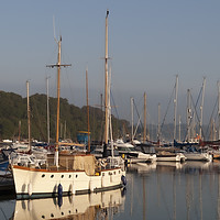 Buy canvas prints of mylor yacht harbour cornwall by Kevin Britland