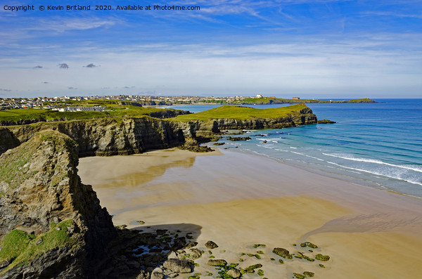 whipsiderry beach newquay  Picture Board by Kevin Britland