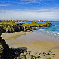 Buy canvas prints of whipsiderry beach newquay  by Kevin Britland