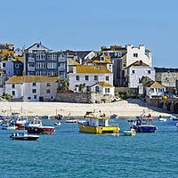 Buy canvas prints of panoramic of st ives cornwall by Kevin Britland