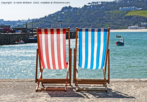empty deckchairs Picture Board by Kevin Britland