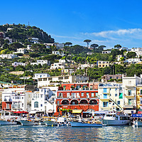 Buy canvas prints of colourful capri by Kevin Britland