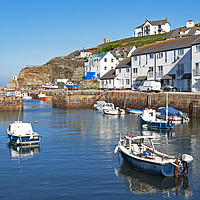 Buy canvas prints of portreath harbour cornwall by Kevin Britland