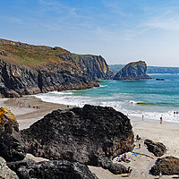 Buy canvas prints of kynance cove cornwall by Kevin Britland