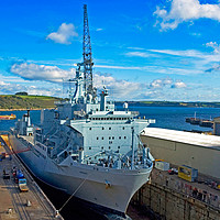 Buy canvas prints of Pendennis shipyard falmouth by Kevin Britland