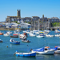 Buy canvas prints of penzance harbour cornwall by Kevin Britland