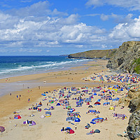 Buy canvas prints of Watergate bay Cornwall by Kevin Britland