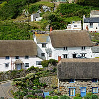 Buy canvas prints of cadgwith village cornwall by Kevin Britland