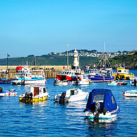 Buy canvas prints of st ives harbour cornwll by Kevin Britland