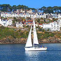 Buy canvas prints of The river fowey cornwall by Kevin Britland