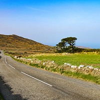Buy canvas prints of peaceful cornish road by Kevin Britland