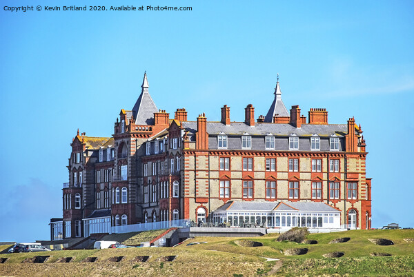 headland hotel newquay  Picture Board by Kevin Britland