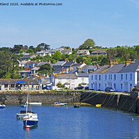 Buy canvas prints of flushing village cornwall by Kevin Britland