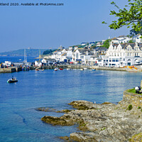 Buy canvas prints of St Mawes bay cornwall by Kevin Britland