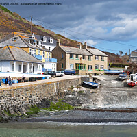Buy canvas prints of mullion harbour cornwall by Kevin Britland