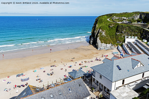 Tolcarne beach newquay Picture Board by Kevin Britland