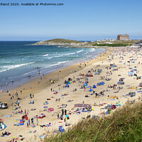 Buy canvas prints of fistral beach newquay cornwall by Kevin Britland